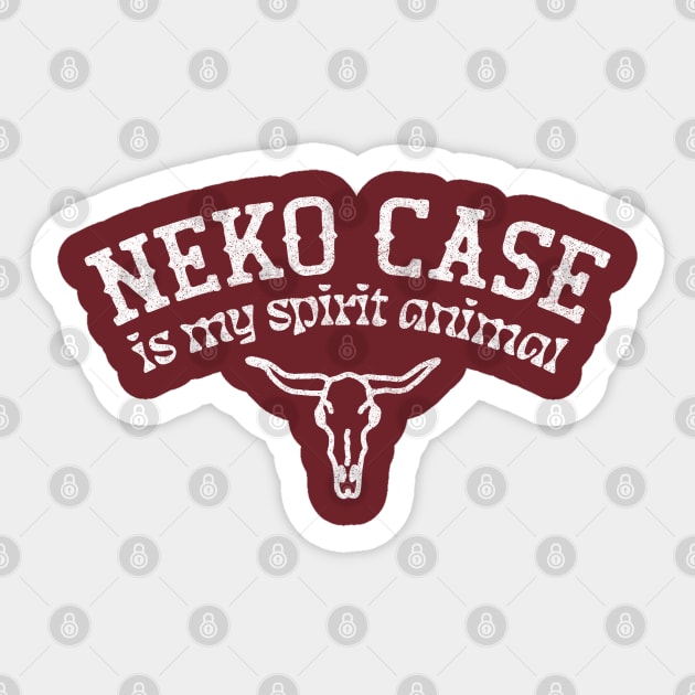 Neko Case Is My Spirit Animal / Country Music Fan Gift Sticker by DankFutura